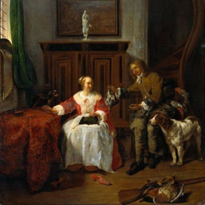 17th-century painting The Hunter's Present